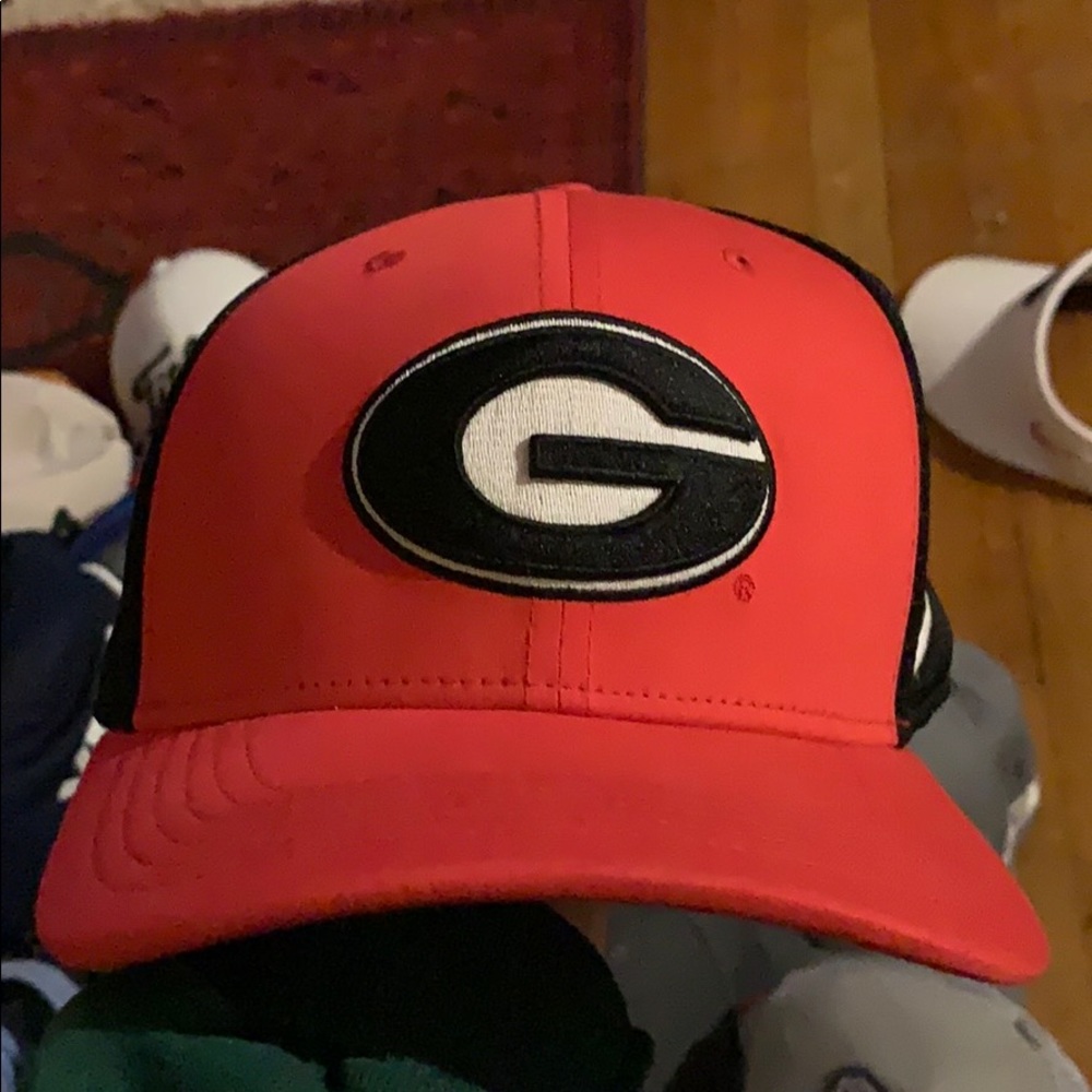 Red black UGA georgia Nike hat cap